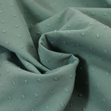 Voile de coton Plumetis celadon