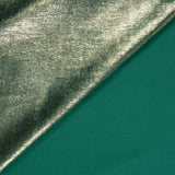 Crêpe irisé doré fond gazon