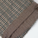 Jersey pied de poule noir et blanc lurex