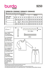 Burda children's boss n ° 9250: Pay set