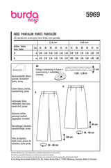 Burda boss n ° 5969: pants