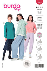 Burda boss n ° 5979: sweatshirt