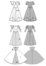 Patron n°2480 : Déguisement Princesse, Blanche Neige