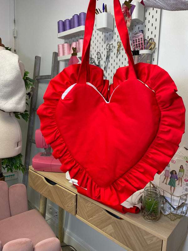 TUTO : SAC EN FORME DE COEUR ❤️ DIY Couture Facile / Patron Gratuit