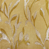 Silk Mousseline Lys jacquard tisses gold and silver