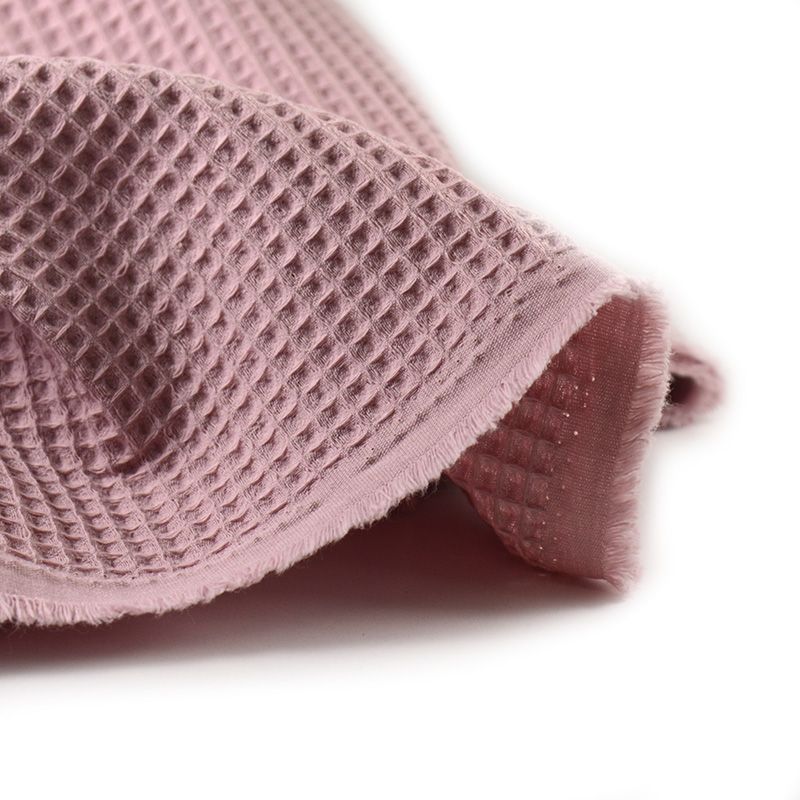 Cotton 100% old pink honeycomb