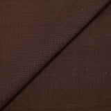 Coton uni marron foncé