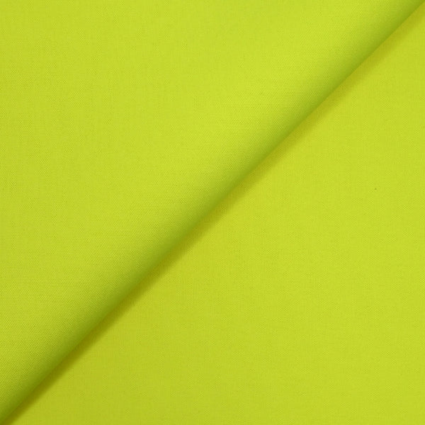 Toile de polycoton jaune fluo