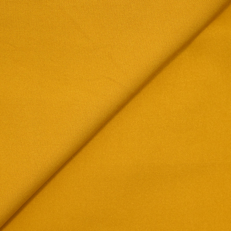 Twill de viscose jaune moutarde