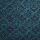 100% Laine bouillie moulures indigo et turquoise