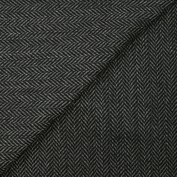 100% Laine chevrons 20mm noir et blanc