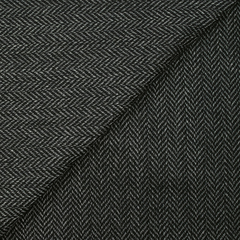 100% Laine chevrons 20mm noir et blanc
