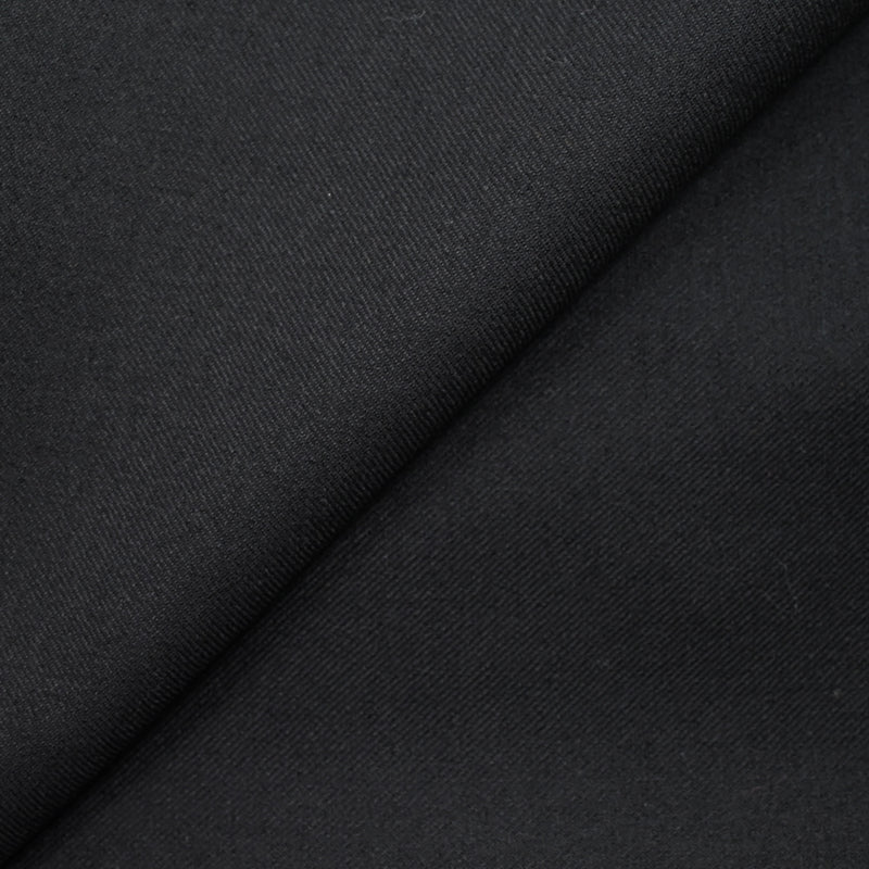 100% Laine sergée noir
