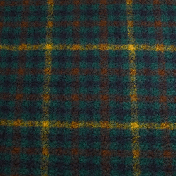 100% Laine sherpa à carreaux Anouk fond canard