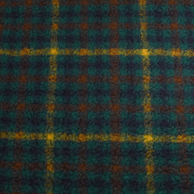 100% Laine sherpa à carreaux Anouk fond canard