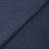 100% Soie froissée bleu foncé
