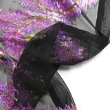 Tulle Sequin Royal Plumes Gold and Lilas