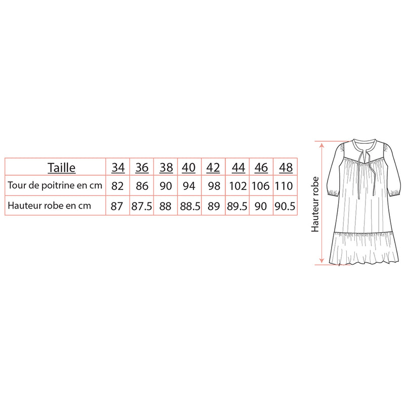 Patron de couture Blouse-Robe ZELIE