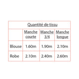 Patron de couture Blouse-Robe ZELIE