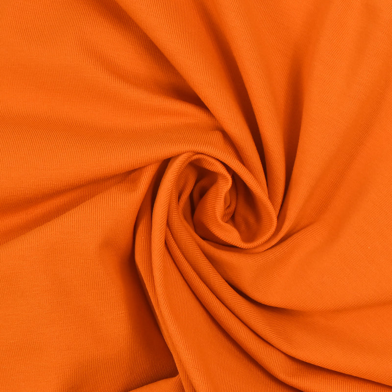 Jersey de algodón orgánico de naranja