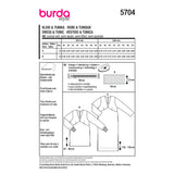Burda boss n ° 5704: dress & tunic