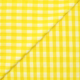 Polyviscose à carreaux Estelle fond jaune