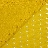 Broderie anglaise Roma moutarde