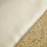 100% Soie sauvage écrue