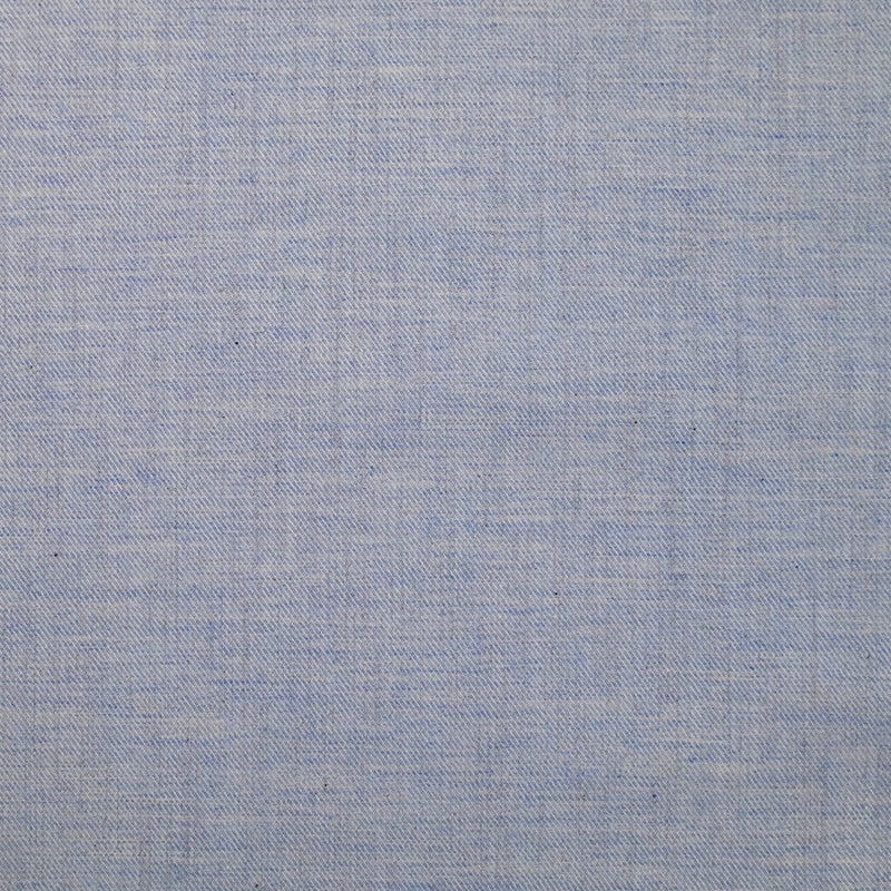 Sergé de coton chiné bleu clair
