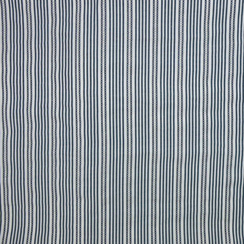 Toile polyester rayé blanc et marine