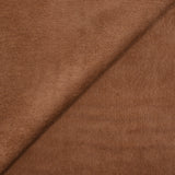 Velours polyester fines côtes marron noisette