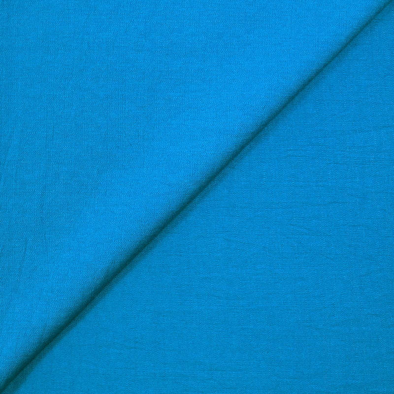 Crêpe polyviscose Lily bleu azur