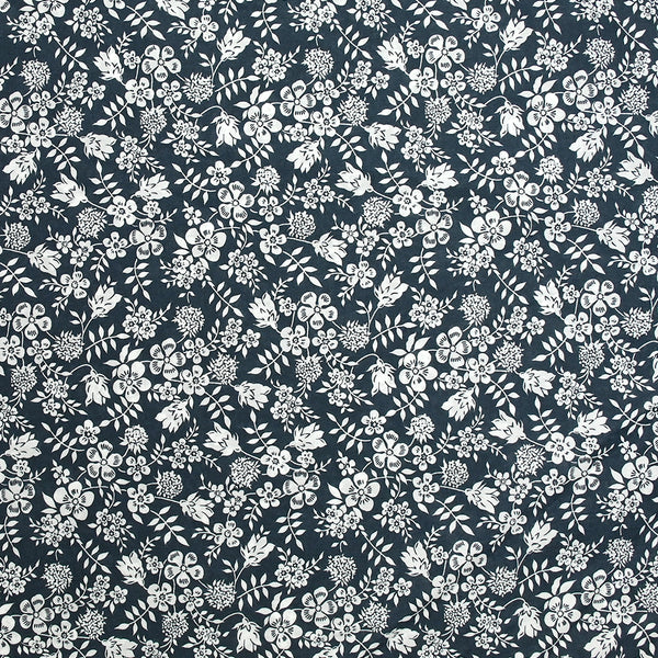 Coton liberty ® Edenham bleu nuit au mètre