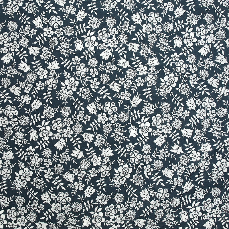 Coton liberty ® Edenham bleu nuit au mètre