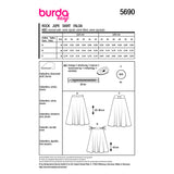 Burda boss n ° 5690: skirt