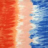 Crépon viscose lurex tie and dye bleu et orange