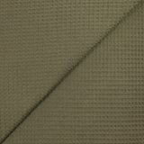 Coton 100% nid d'abeille vert militaire