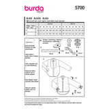 Patron Burda n°5700 : Blouse