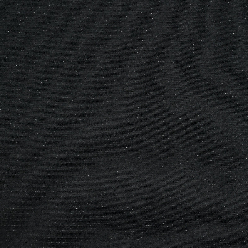 Molleton de coton lurex french terry doux noir
