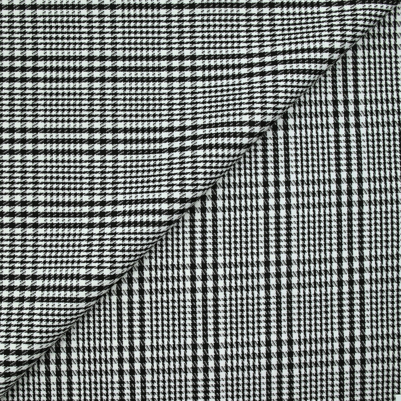 Jacquard Prince de Galles noir et blanc