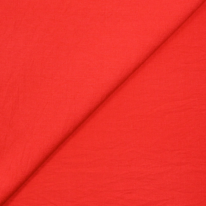 Crêpe polyviscose Lily corail