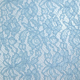 Dentelle festonnée polyester Mindy bleu ciel