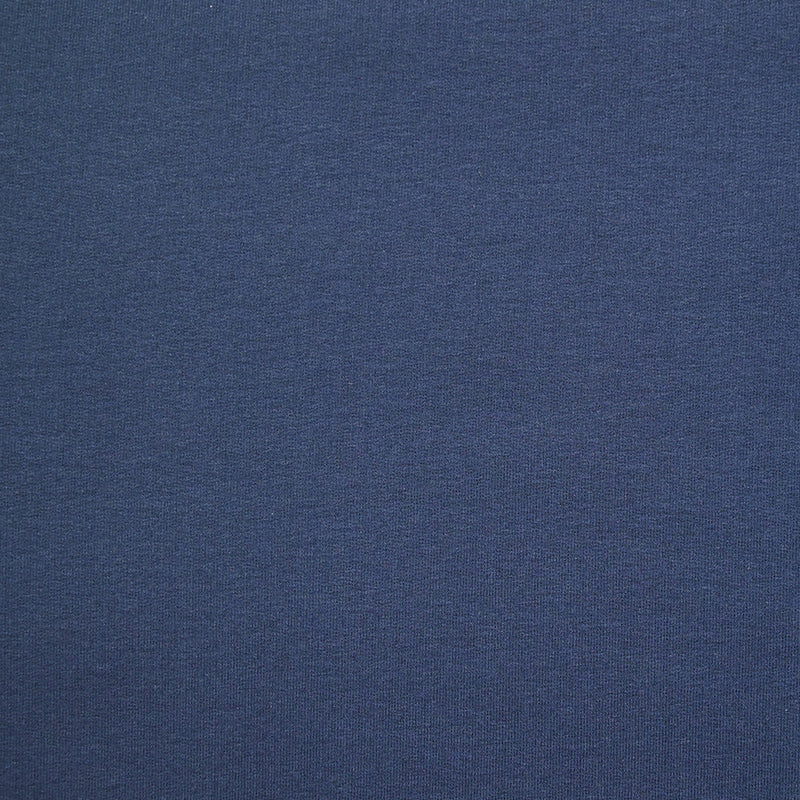 Molleton de coton Bio élasthanne french terry Bleu atlantique