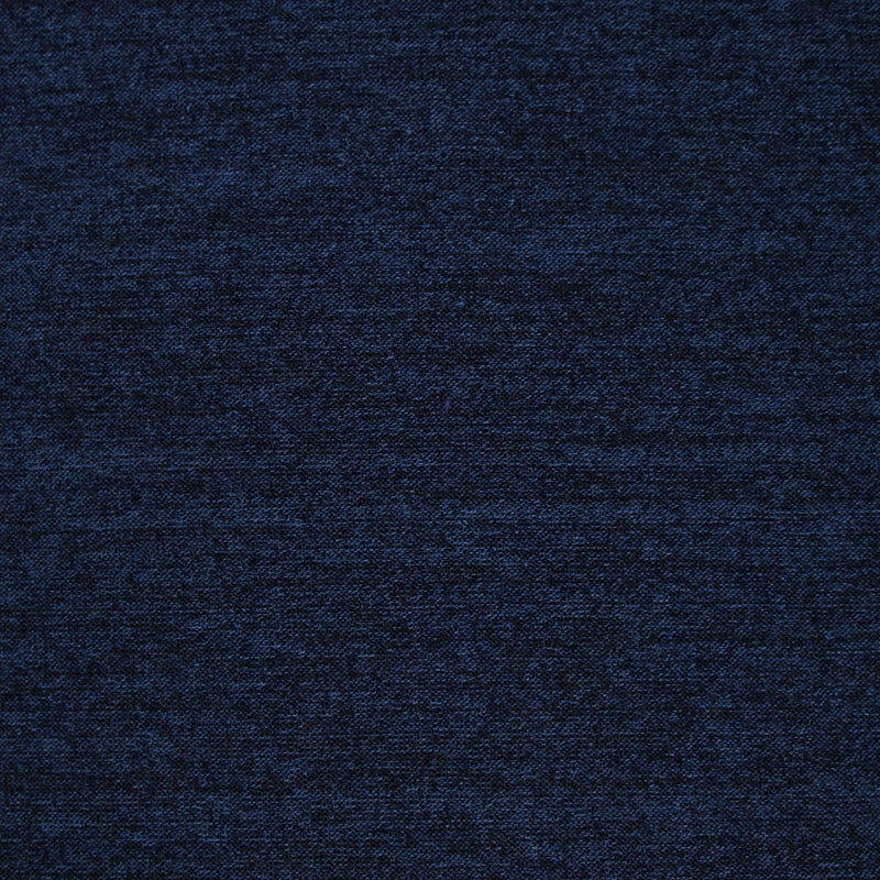 Maille polyester chiné bleu marine