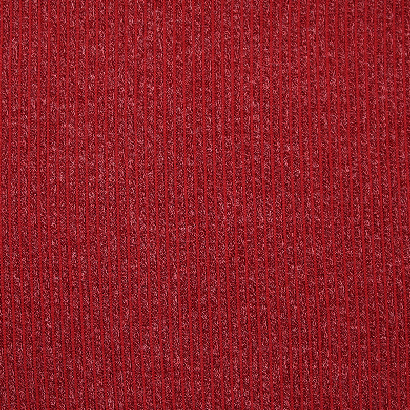 Maille Bianca côtelée rouge