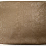 Velours polyester effet serpent fond marron