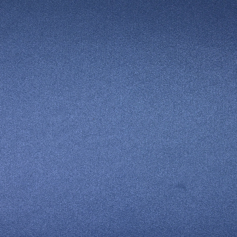 Crêpe satin de polyester bleu de guède