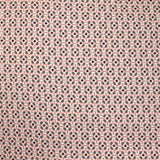 Crépon imprimé étoile marine fond rose chair