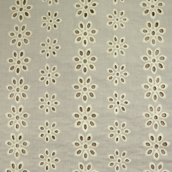 Broderie anglaise Garance jaune pâle