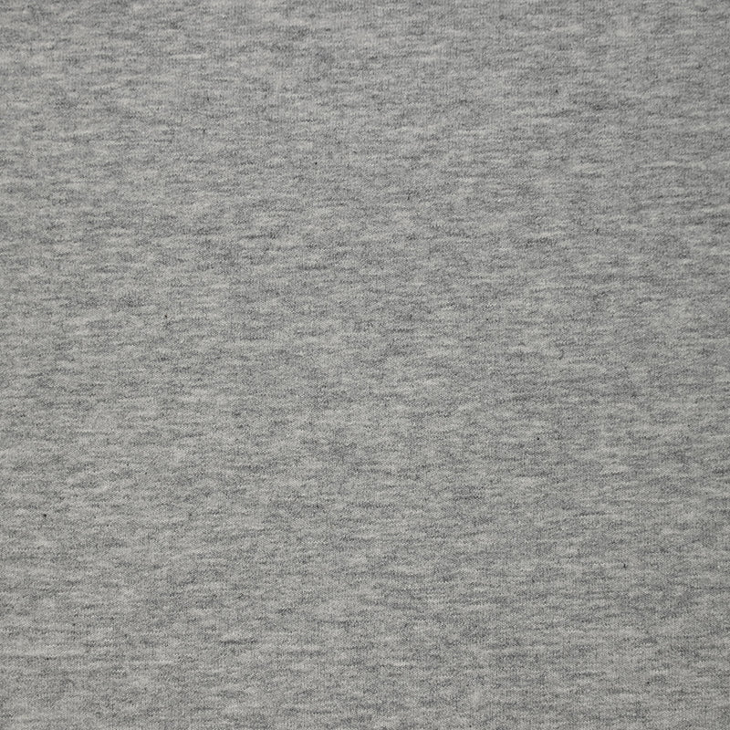 Molleton de coton french terry doux gris chiné
